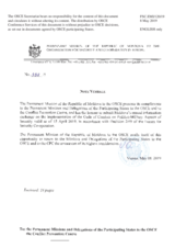 Response by the Delegation of Moldova to the Questionnaire on the Code of Conduct on Politico-Military Aspects of Security