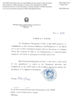 Response by the Delegation of Italy to the Questionnaire on Anti-Personnel Mines and Explosive Remnants of War