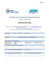 Registration form