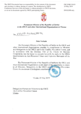 Response by the Delegation of Serbia to the Questionnaire on Anti-Personnel Mines and Explosive Remnants of War