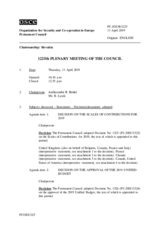 Journal of the 1225th Plenary Meeting of the Permanent Council
