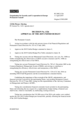 Permanent Council Decision No. 1326