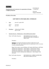 Giornale della 1225a Seduta plenaria del Consiglio permanente