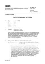 Journal de la 1226ème séance plénière du Conseil