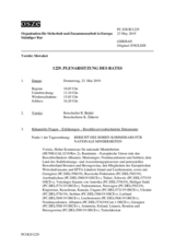 Journal der 1229. Plenarsitzung des Ständigen Rates 