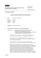 Journal of the 915h Plenary Meeting of the Forum for Security Co-operation