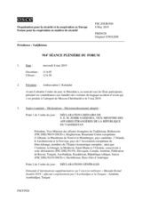 Journal de la 914ème séance plénière du Forum