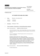 Diario de la 913ª Sesión plenaria del Foro de Cooperación en materia de Seguridad  