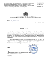 Response by the Delegation of Bulgaria to the Questionnaire on Anti-Personnel Mines and Explosive Remnants of War