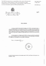 Response by the Delegation of Spain to the Questionnaire on Anti-Personnel Mines and Explosive Remnants of War