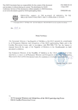 Response by the Delegation of Moldova to the Questionnaire on Anti-Personnel Mines and Explosive Remnants of War