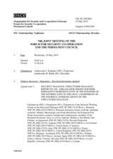 Journal of the 74th Joint Meeting of the Forum for Security Co-operation and the Permanent Council