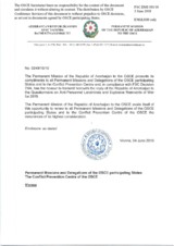 Response by the Delegation of Azerbaijan to the Questionnaire on Anti-Personnel Mines and Explosive Remnants of War