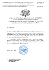 Response by the Delegation of Latvia to the Questionnaire on Anti-Personnel Mines and Explosive Remnants of War