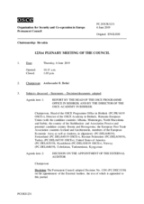 Journal of the 1231st Plenary Meeting of the Permanent Council