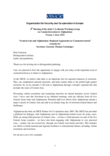 Remarks by OSCE Secretary General Thomas Greminger at the 4th Meeting of the Joint U.S.-Russia Working Group on Counterterrorism in Afghanistan 