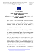 Statement by the Romanian EU Presidency on the freedom of peaceful assembly in the Russian Federation