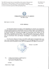 Response by the Delegation of Greece to the Questionnaire on Participating States’ Policy and/or National Practices and Procedures for the Export of Conventional Arms and Related Technology