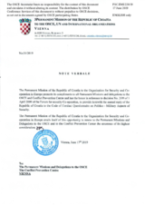 Response by the Delegation of Croatia to the Questionnaire on the Code of Conduct on Politico-Military Aspects of Security