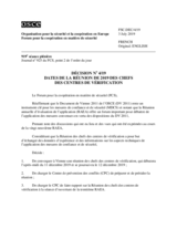Décision No 4/19 du Forum pour la coopération en matière de sécurité
