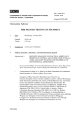 Journal of the 918th Plenary Meeting of the Forum for Security Co-operation