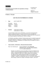Journal de la 1236ème séance plénière du Conseil