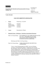 Journal der 1234. Plenarsitzung des Ständigen Rates 