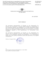 Response by the Delegation of Portugal to the Questionnaire on Participating States’ Policy and/or National Practices and Procedures for the Export of Conventional Arms and Related Technology