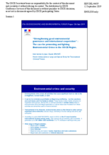 Presentation by Amb. Jean-Claude Brunet, Ambassador-at-large on transnational criminal threats and the fight against the illicit trafficking of Small Arms and Light Weapons (SALW)