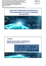 Presentation by Ms. Belinda Ikonomi, Deputy Minister of Finance and Economy