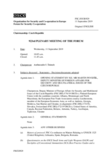 Journal of the 923rd Plenary Meeting of the Forum for Security Co-operation