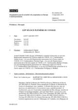 Journal de la 1239ème séance plénière du Conseil