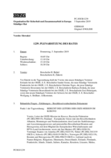 Journal der 1239. Plenarsitzung des Ständigen Rates 