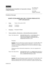 Diario de la 1238ª Sesión extraordinaria del Consejo Permanente