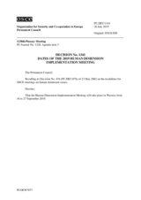Permanent Council Decision No. 1341