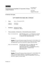 Diario de la 1237ª Sesión plenaria del Consejo Permanente 