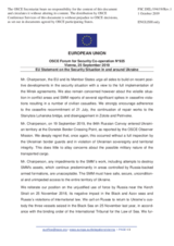 Statement by the Finnish EU Presidency on the situation in and around Ukraine