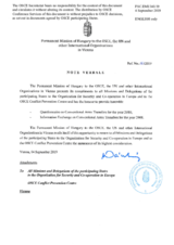 Response by the Delegation of Hungary to the Questionnaire on Participating States’ Policy and/or National Practices and Procedures for the Export of Conventional Arms and Related Technology