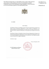 Information Exchange by the Delegation of Georgia on Conventional Arms Transfer