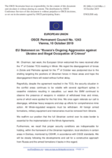 Statement by the Finnish EU Presidency on Russia’s ongoing aggression against Ukraine and illegal occupation of Crimea