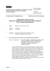 Diario de la 75ª Reunión conjunta del Foro de Cooperación en materia de Seguridad y del Consejo Permanente 