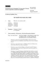 Diario de la 926ª Sesión plenaria del Foro de Cooperación en materia de Seguridad  