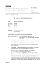 Journal de la 926ème séance plénière du Forum