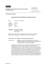  Journal of the 1242nd Plenary Meeting of the Permanent Council