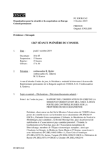 Journal de la 1242ème séance plénière du Conseil