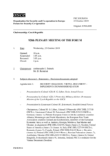 Journal of the 928th Plenary Meeting of the Forum for Security Co-operation