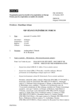 Journal de la 928ème séance plénière du Forum