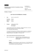 Journal de la 1247ème séance plénière du Conseil
