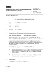 Giornale della 932a Seduta plenaria del Foro di cooperazione per la sicurezza