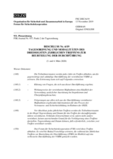 Beschluss Nr. 6/19 des Forums für Sicherheitskooperation